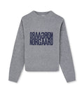 Yota Knit Tilona Sweater - Mid Grey Melange/Parisian Night