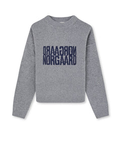 Yota Knit Tilona Sweater - Mid Grey Melange/Parisian Nigh