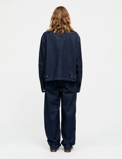 Cosy Denim Solar Jacket - Dark Indigo