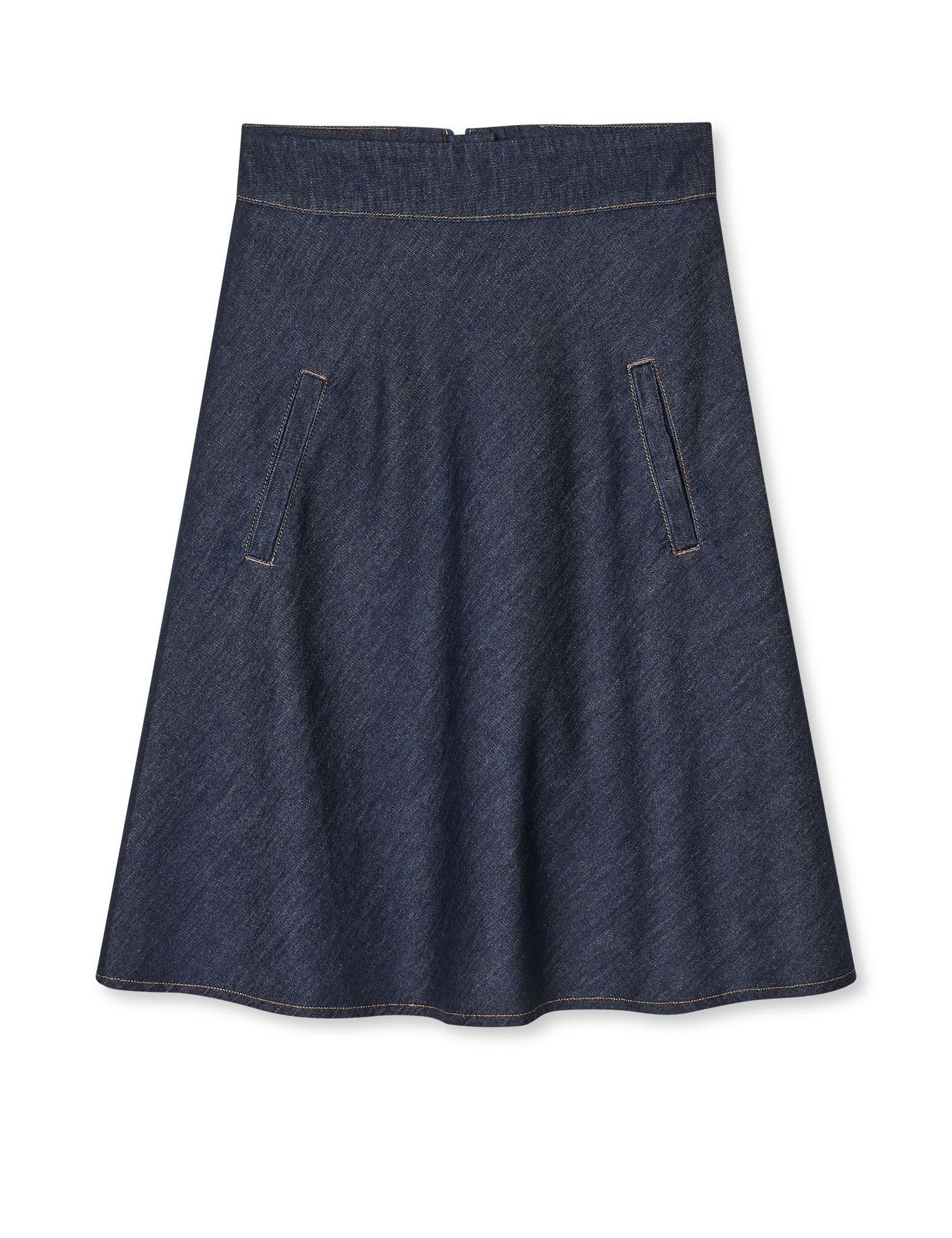 Cosy Denim Stelly Skirt - Dark Indigo