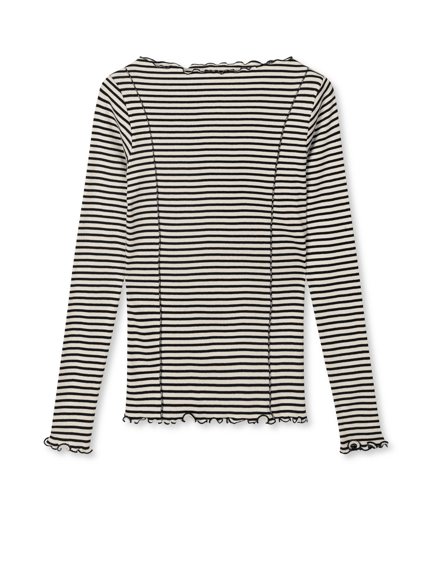 2X2 Cotton Stripe Siri Top - Vanilla Ice/Black