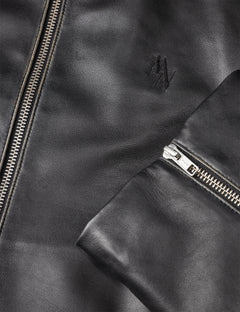 Smooth Leather Rachel Jacket - Black