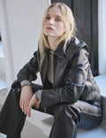 Smooth Leather Rachel Jacket - Svart