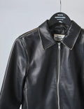 Smooth Leather Rachel Jacket - Svart