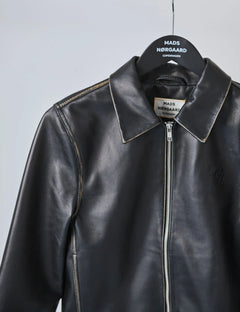 Smooth Leather Rachel Jacket - Black