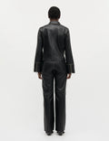 Smooth Leather Rachel Jacket - Svart