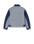 Luke Denim Solar Jacket Block - Mid Blue Denim