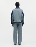Luke Denim Solar Jacket Block - Mid Blue Denim