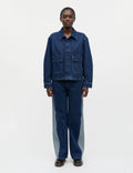 Luke Denim Solar Jacket Block - Mid Blue Denim