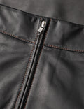 Smooth Leather Stelly Skirt - Svart
