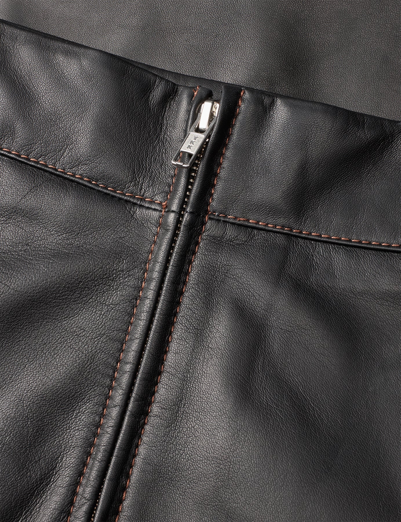 Smooth Leather Stelly Skirt - Svart