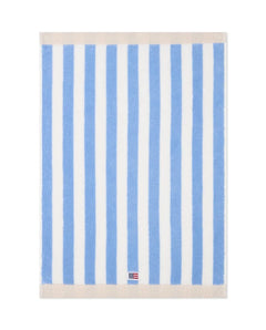 Block Striped Towel 70X130 - Blue/White/Moonbeam