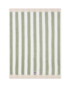 Block Striped Towel 30X50 - Vintage Green/White/Moonbeam
