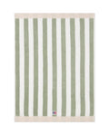 Block Striped Handduk 70x130 - Vintage Green/White/Moonbeam