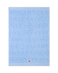 Velour Jacquard Logo Handduk 30x50 - Blue Sky