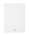 Velour Jacquard Logo Handduk 70x130 - Vit