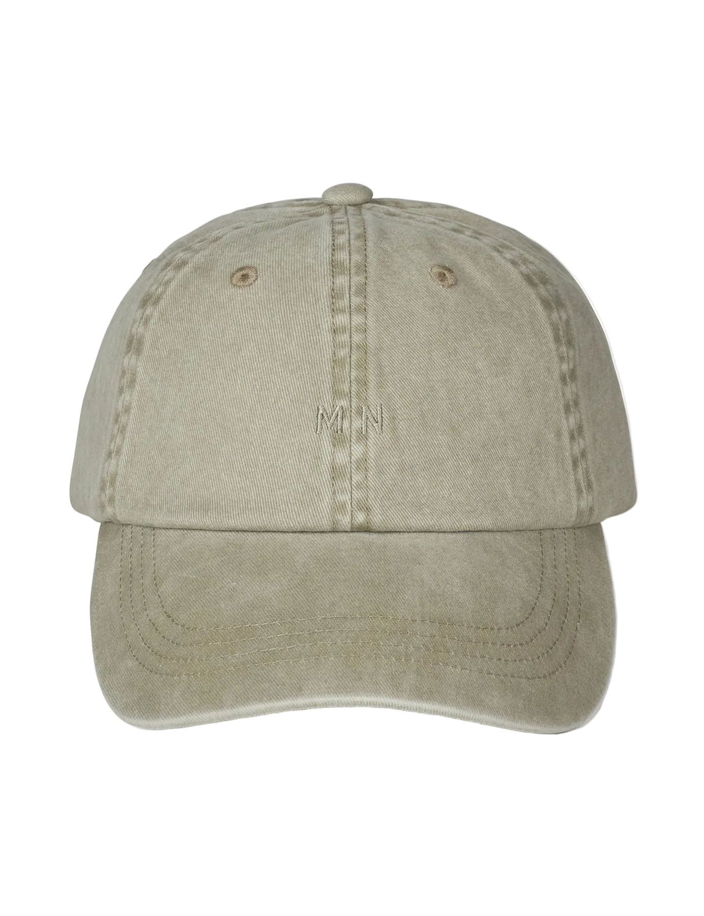 Washed Cotton Twill Coal Keps - Castle Wall