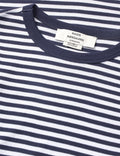 Grace Jersey Stripe Camille Tee Ls - Sky Captain/White