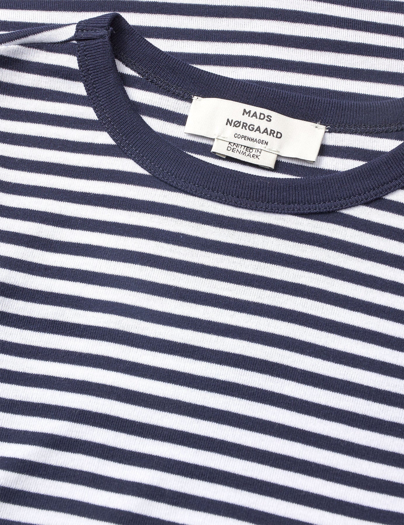 Grace Jersey Stripe Camille Tee Ls - Sky Captain/White