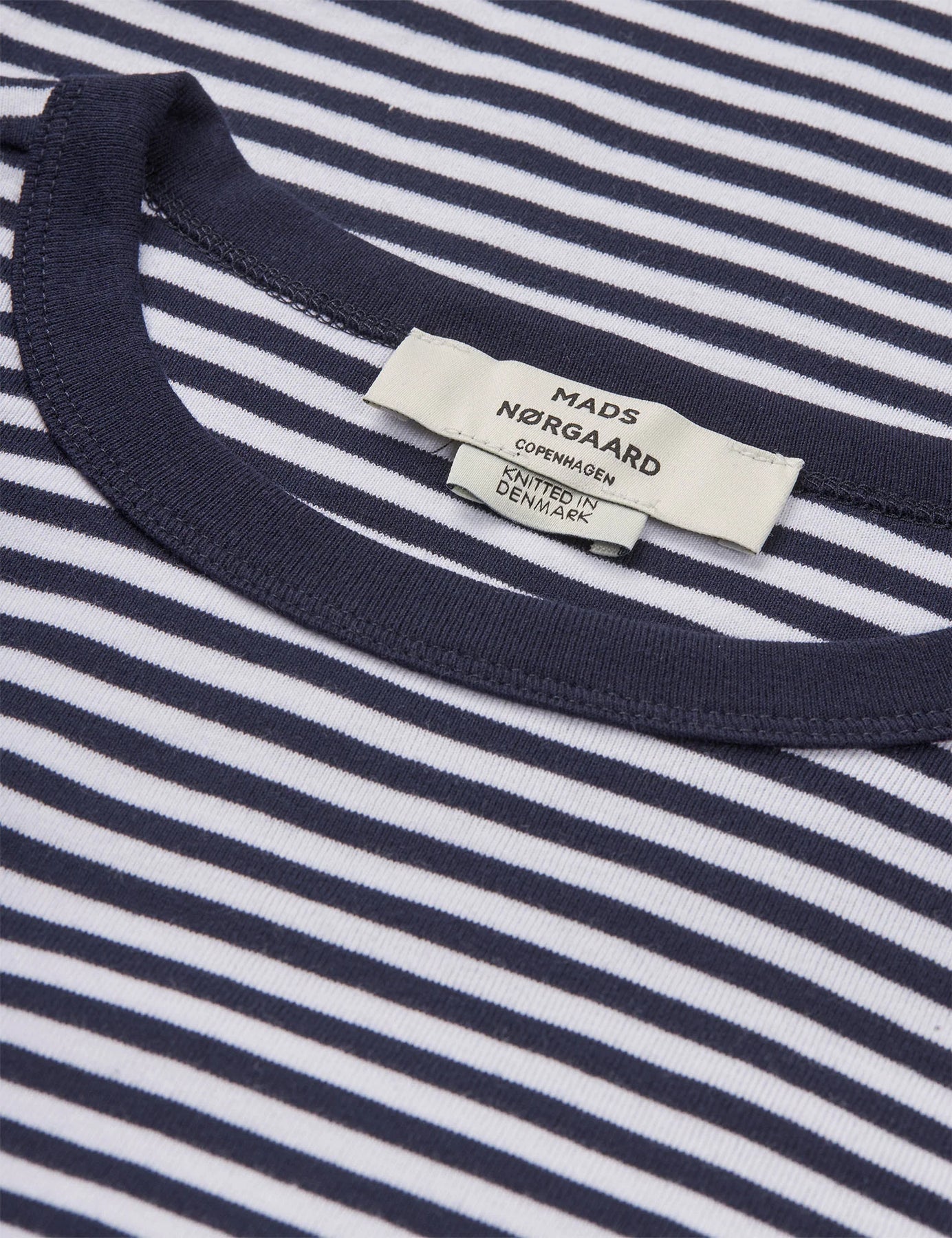 Grace Jersey Stripe June Tee - Sky Captain/White