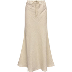 Linen Maxi Skirt - Sand