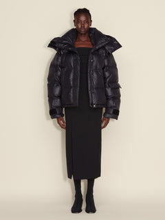 Steilia Short Down Jacket - Black