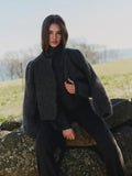 Amelia Chunky Cardigan - Mörkgrå
