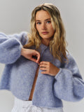Amelia Chunky Cardigan - Ljusblå