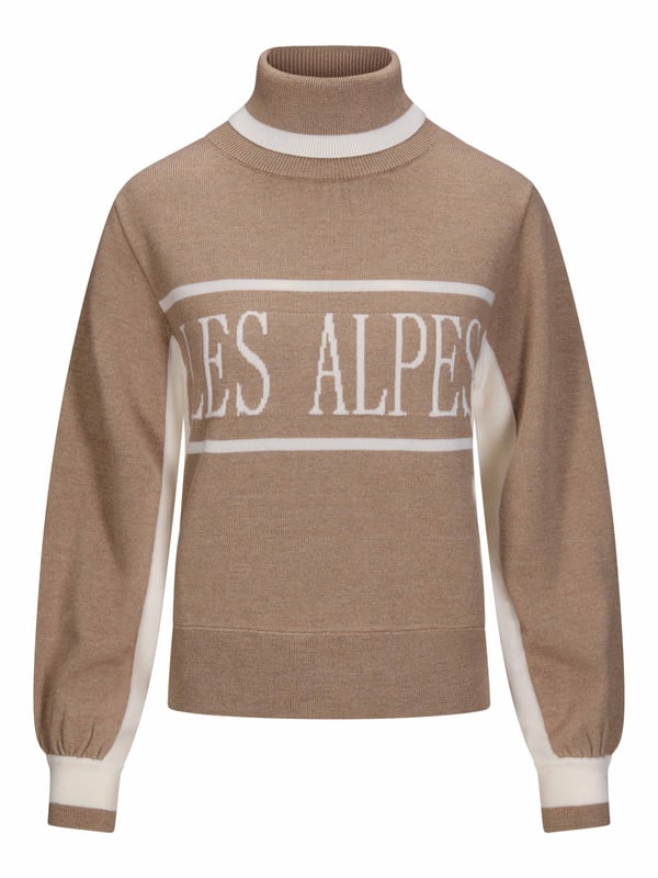 Maud Merino Sweater - Beige Melange
