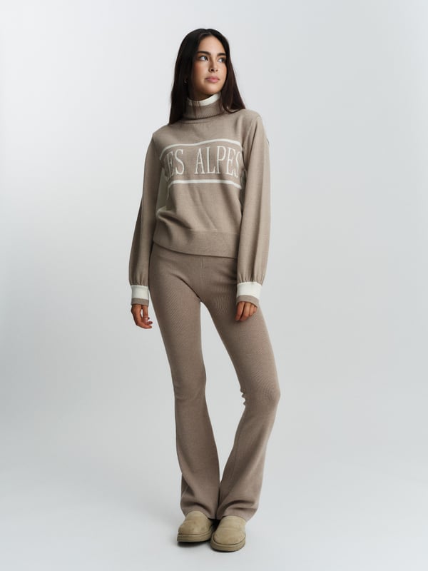 Maud Merino Sweater - Beige Melange