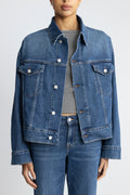 Oli Cropped Trucker Jeansjacka