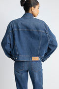 Oli Cropped Trucker Jeansjacka