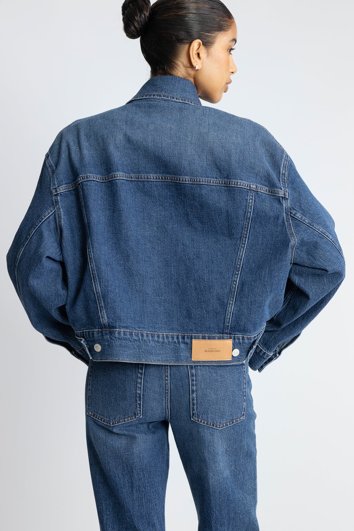 Oli Cropped Trucker Jeansjacka