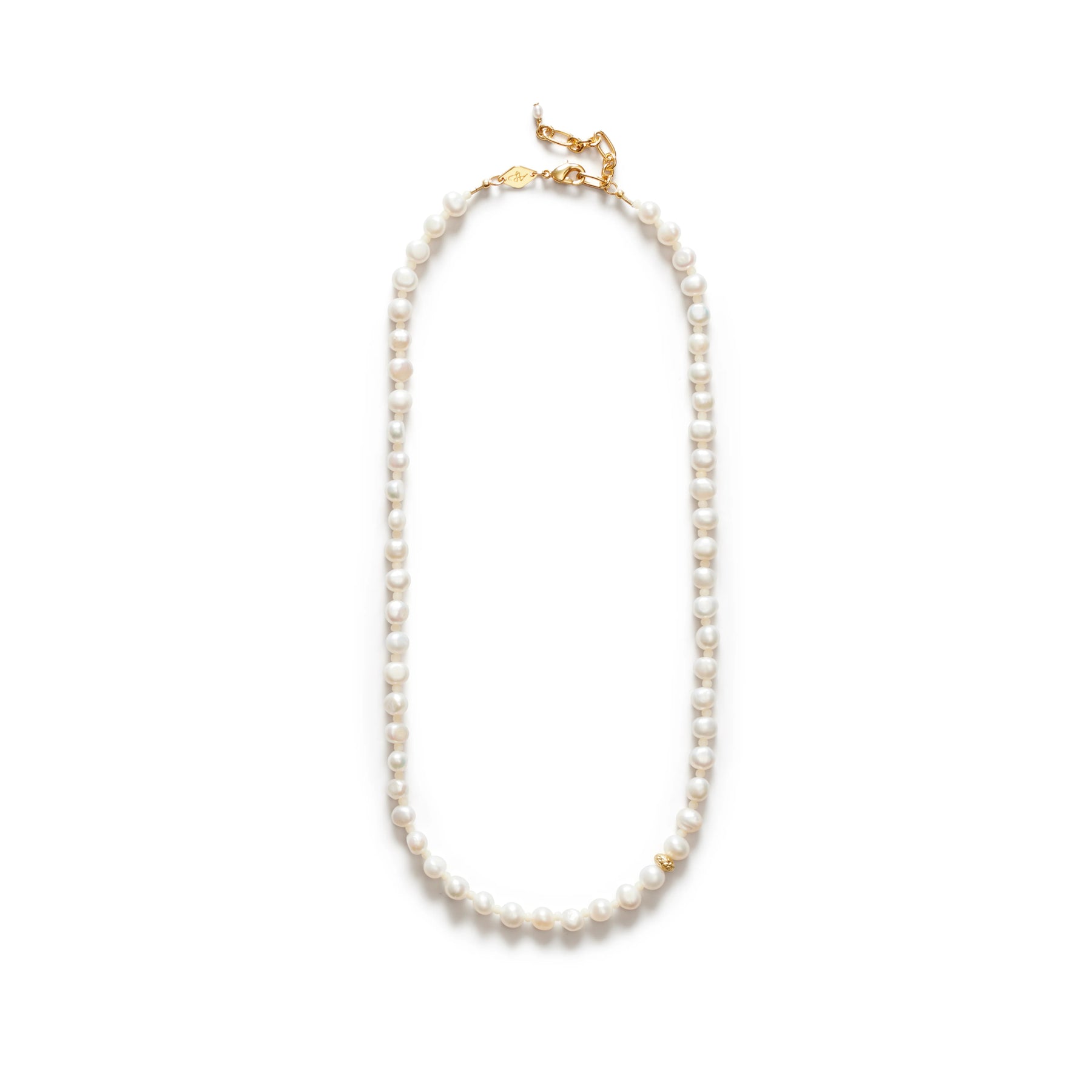 Petit Stellar Pearly Necklace - Gold
