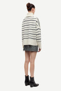 Sakeiku Stripe Turtleneck - Clear Cream St.