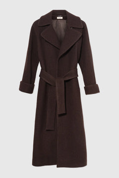 Wool Coat Long - Dk Brown