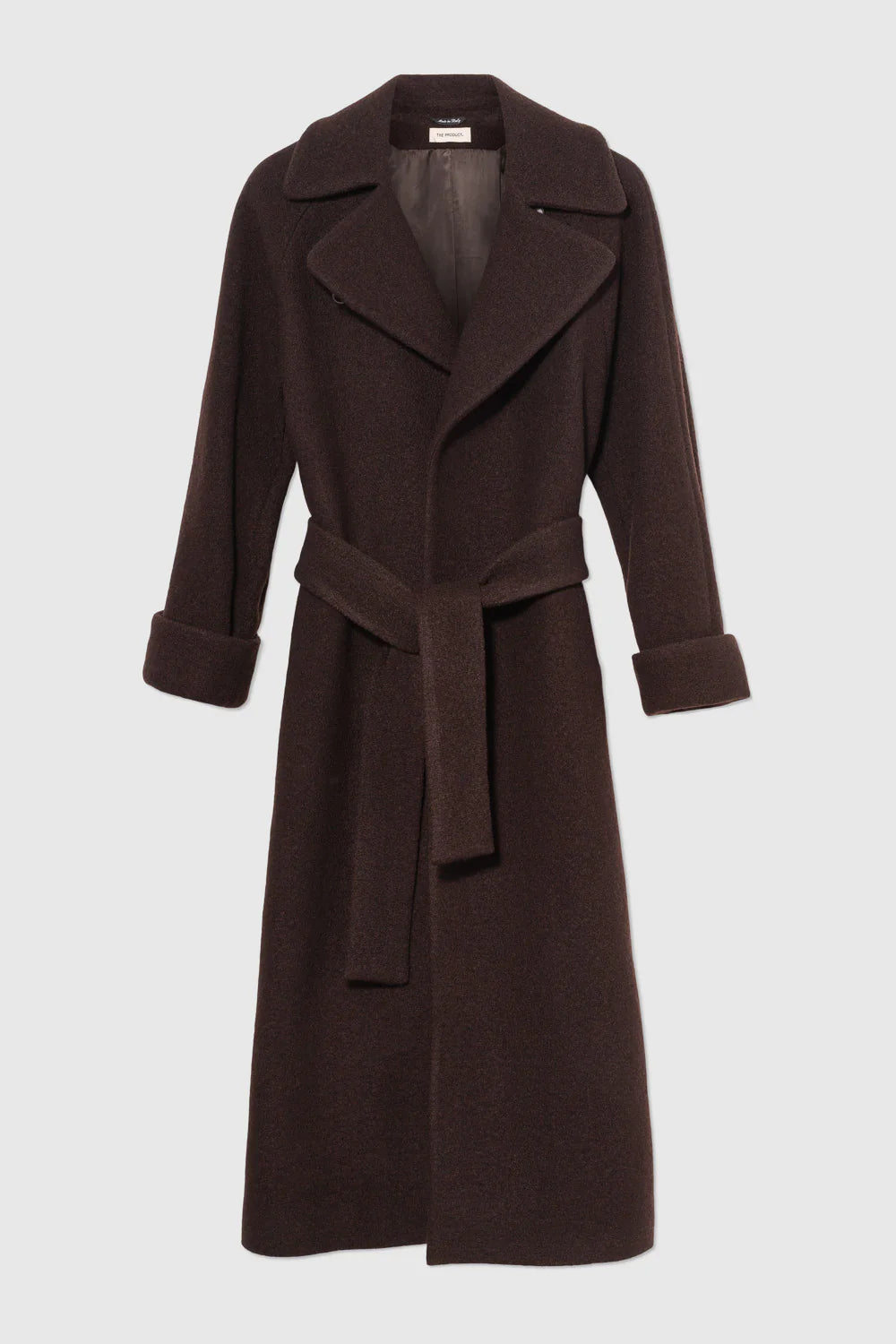 Wool Coat Long - Mörkbrun