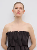 Sculpted Tube Top - Chocolate