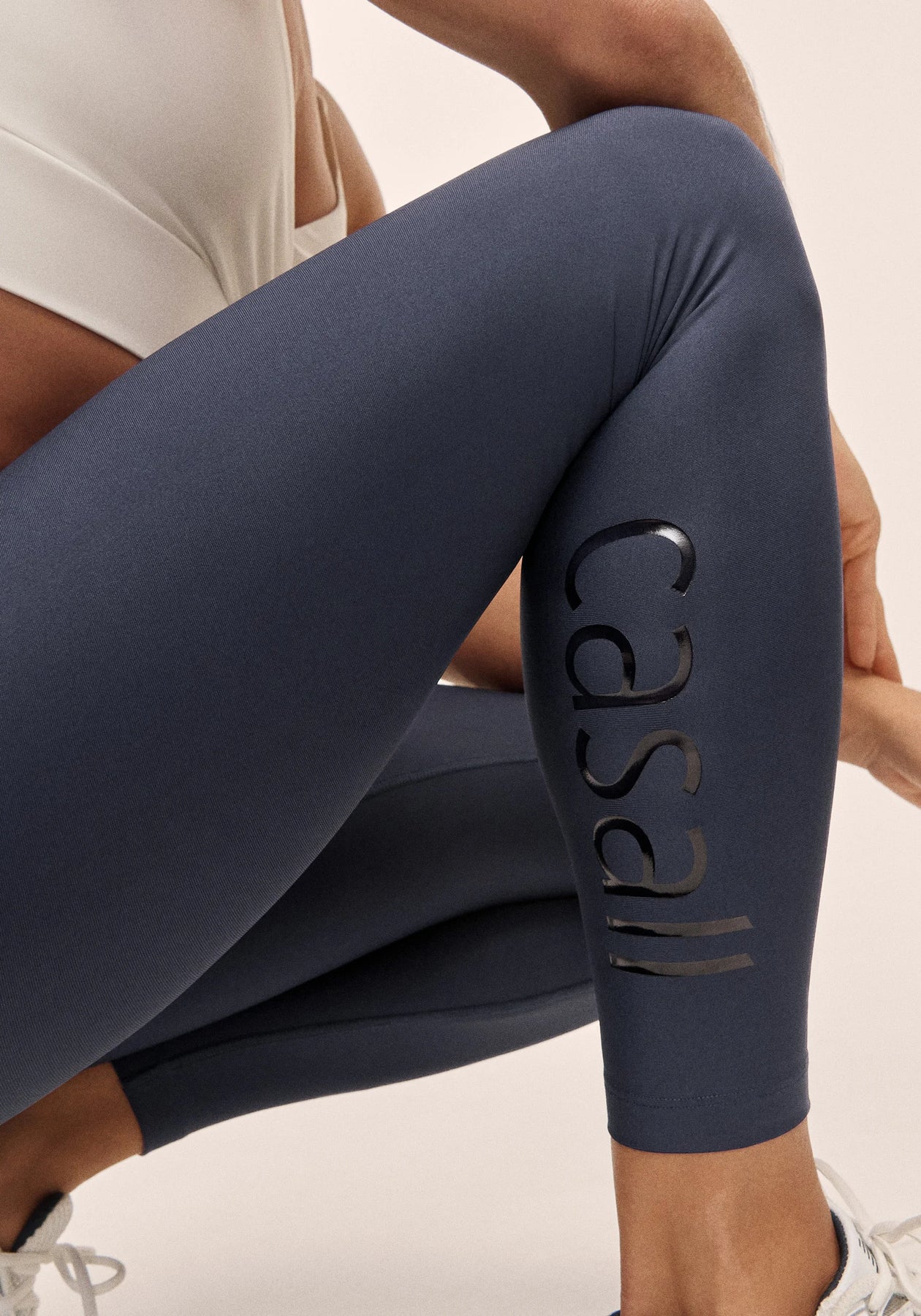Graphic High Waist Tights - Core Blue