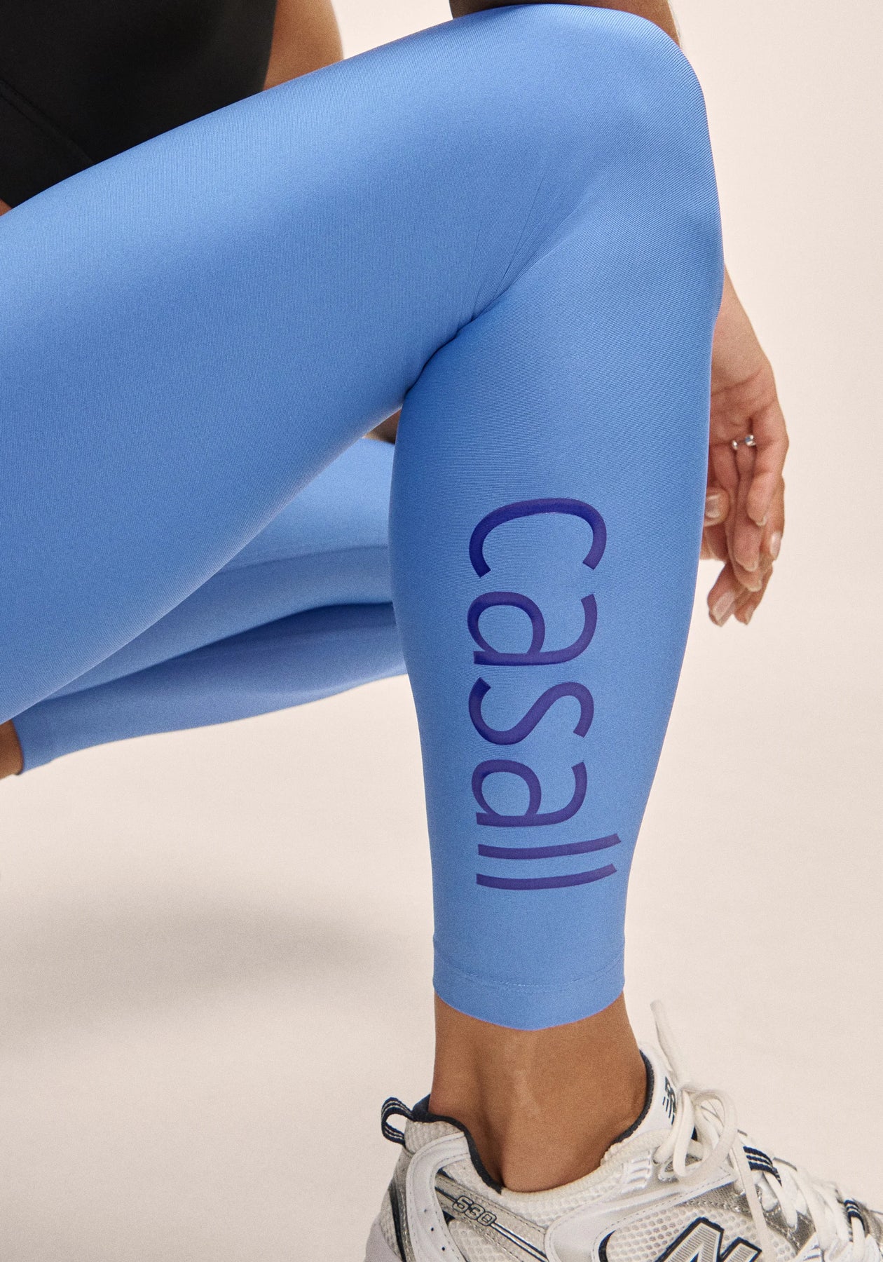 Graphic High Waist Tights - Riviera Blue