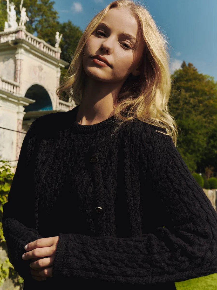 Ulla Cotton Jacket - Mörkblå