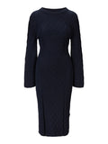 Ronda Cotton Dress - Marinblå
