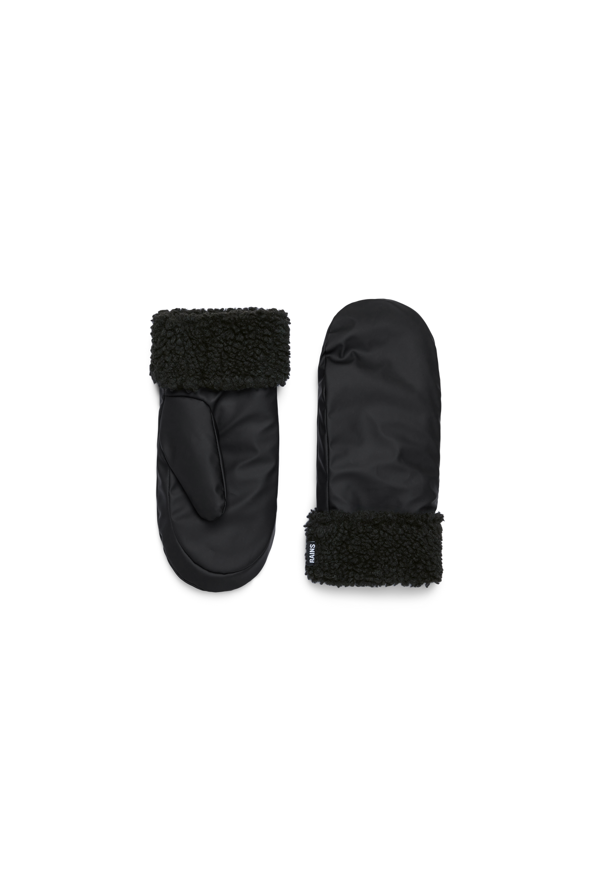 Puffer Fleece Mittens W2T3 - Black