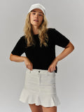Alessi Vit Denimskjol