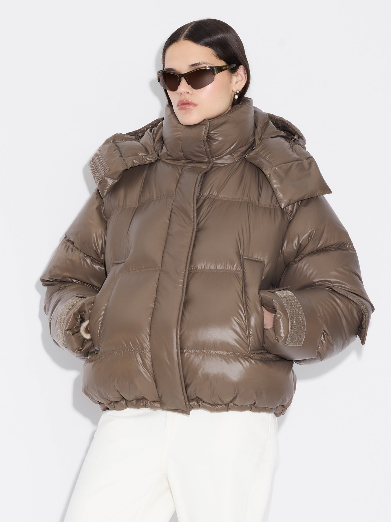 Steilia Short Down Jacket - Brun
