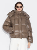 Steilia Short Down Jacket - Brun