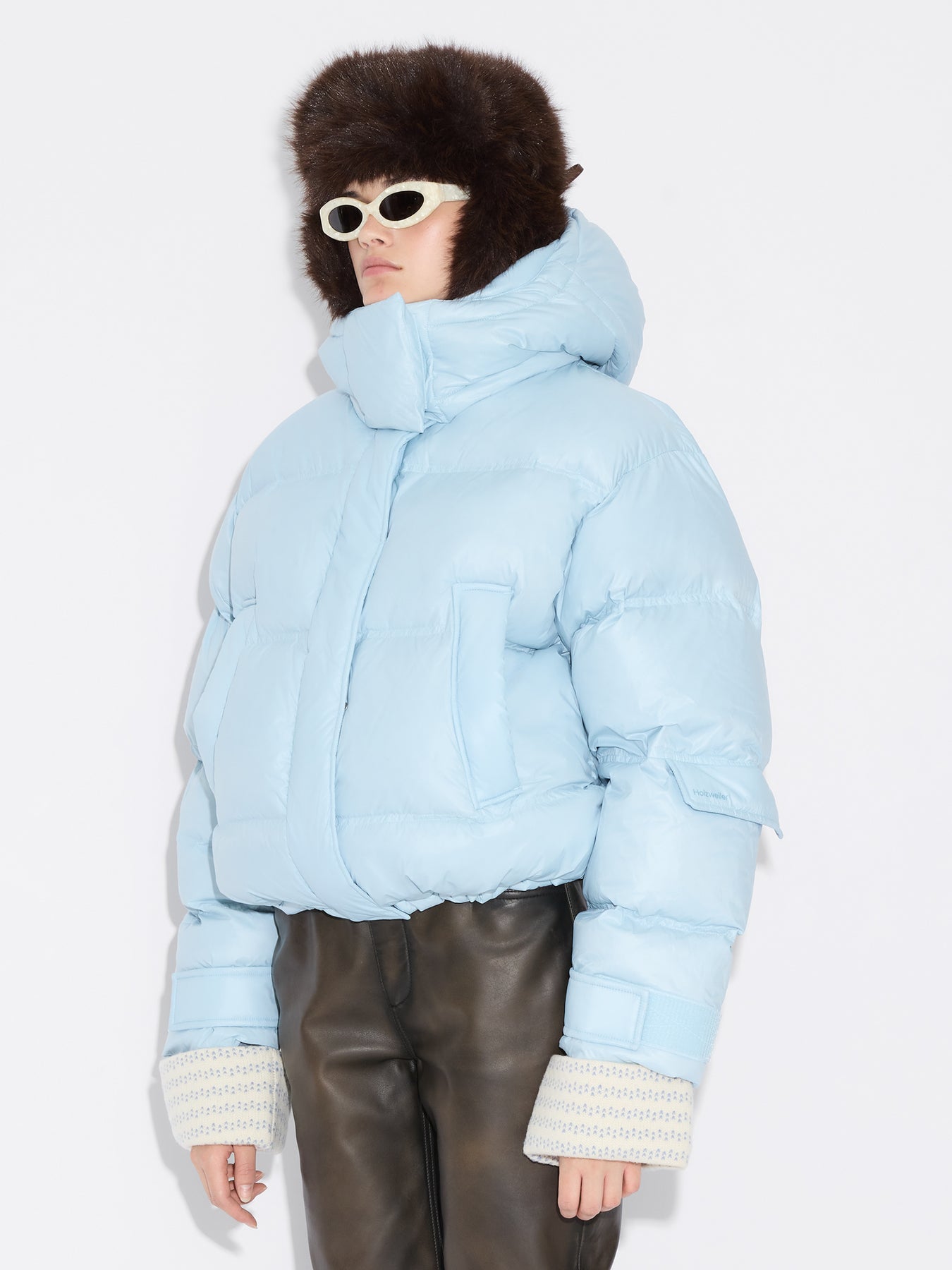 Steilia Short Down Jacket - Baby Blue