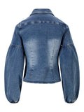 Janne Blue Denim Blus - Blå Denim