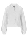 Janne White Denim Blus - White Denim