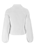 Janne White Denim Blus - White Denim